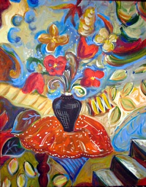 Swirling-Song-Unstill-Life-painting-by-Joyce-Lieberman