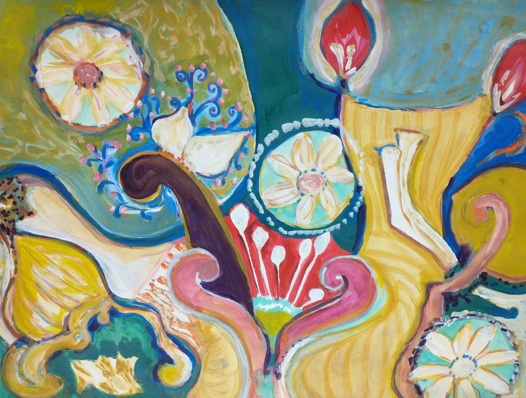 Arabesque Series of Paintings, Strativarious by Joyce Lieberman