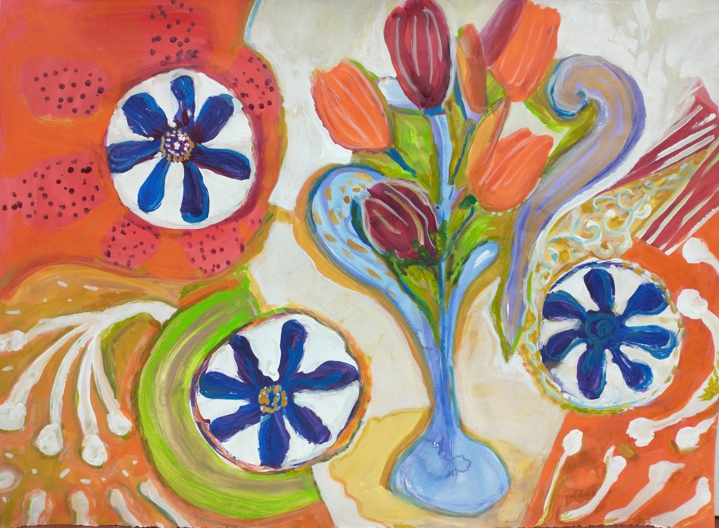 Arabesque Series of Paintings by Joyce Lieberman, Cycle #5